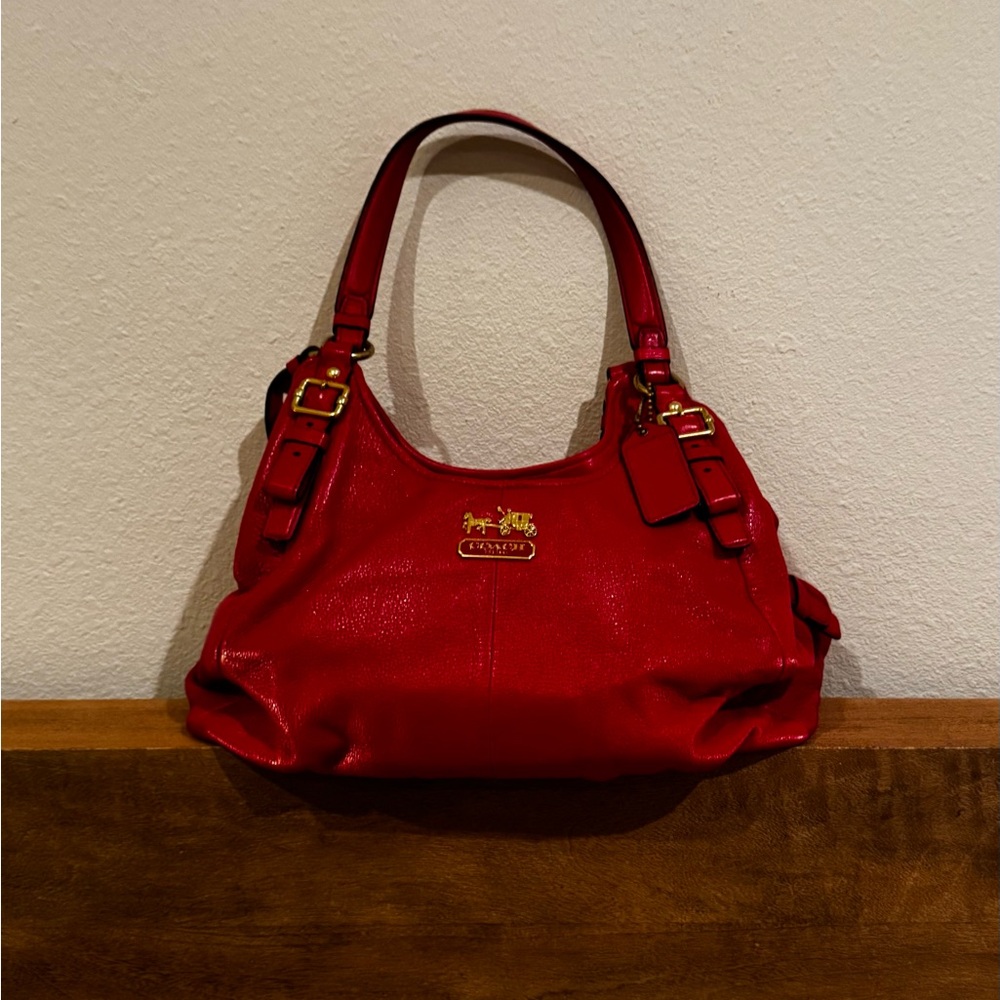 Coach Vibrant Red Shoulder Bag